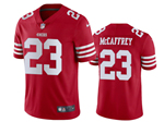 San Francisco 49ers #23 Christian McCaffrey Red Vapor Limited Jersey