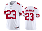 San Francisco 49ers #23 Christian McCaffrey White Vapor Limited Jersey