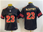 San Francisco 49ers #23 Christian McCaffrey Women's Black Rivalries Vapor F.U.S.E. Limited Jersey