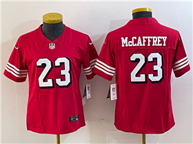 San Francisco 49ers #23 Christian McCaffrey Women's Alternate Red Vapor F.U.S.E. Limited Jersey