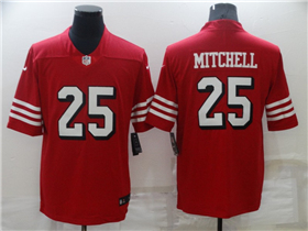 San Francisco 49ers #25 Elijah Mitchell Red Alternate Vapor Limited Jersey