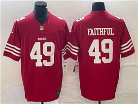 San Francisco 49ers #49 Faithful to The Bay Red Vapor F.U.S.E. Limited Jersey