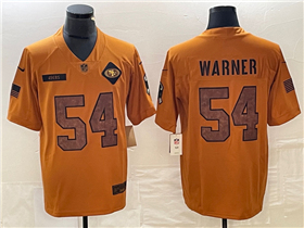 San Francisco 49ers #54 Fred Warner 2023 Brown Salute To Service Limited Jersey