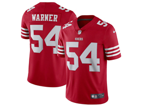 San Francisco 49ers #54 Fred Warner Red Vapor Limited Jersey