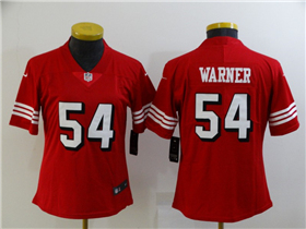 San Francisco 49ers #54 Fred Warner Women's Red Alternate Vapor Limited Jersey