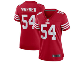 San Francisco 49ers #54 Fred Warner Women's Red Vapor Limited Jersey