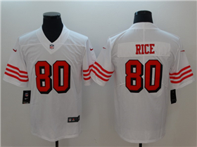 San Francisco 49ers #80 Jerry Rice White Color Rush Limited Jersey