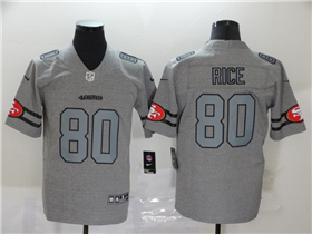San Francisco 49ers #80 Jerry Rice Gray Gridiron Gray Limited Jersey