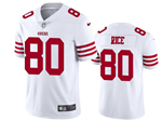 San Francisco 49ers #80 Jerry Rice White Vapor Limited Jersey