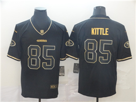 San Francisco 49ers #85 George Kittle Black Gold Vapor Limited Jersey
