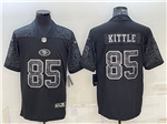 San Francisco 49ers #85 George Kittle Black RFLCTV Limited Jersey
