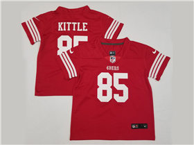 San Francisco 49ers #85 George Kittle Toddler Red Vapor Limited Jersey