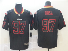 San Francisco 49ers #97 Nick Bosa Black Shadow Limited Jersey