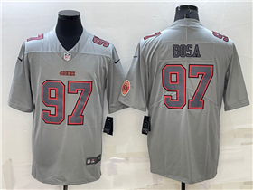 San Francisco 49ers #97 Nick Bosa Gray Atmosphere Fashion Limited Jersey