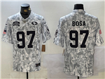 San Francisco 49ers #97 Nick Bosa Arctic Camo 2024 Salute To Service Limited Jersey