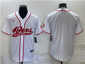 San Francisco 49ers White Baseball Cool Base Team Jersey