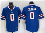 Buffalo Bills #0 Keon Coleman Blue Vapor Limited Jersey