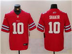 Buffalo Bills #10 Khalil Shakir Alternate Red Vapor Limited Jersey