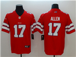 Buffalo Bills #17 Josh Allen Red Alternate Vapor Limited Jersey