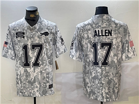 Buffalo Bills #17 Josh Allen Arctic Camo 2024 Salute To Service Limited Jersey