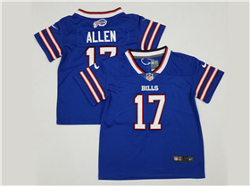 Buffalo Bills #17 Josh Allen Toddler Blue Vapor Limited Jersey