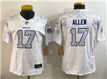 Buffalo Bills #17 Josh Allen Women's White Rivalries Vapor F.U.S.E. Limited Jersey