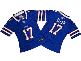 Buffalo Bills #17 Josh Allen Blue Women's Vapor F.U.S.E. Limited Jersey