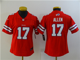Buffalo Bills #17 Josh Allen Women's Red Alternate Vapor Limited Jersey