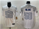 Buffalo Bills #58 Matt Milano White Rivalries Vapor F.U.S.E. Limited Jersey