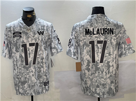 Washington Commanders #17 Terry McLaurin Arctic Camo 2024 Salute To Service Limited Jersey