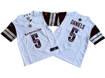 Washington Commanders #5 Jayden Daniels Youth White Vapor F.U.S.E. Limited Jersey