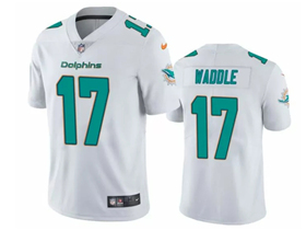 Miami Dolphins #17 Jaylen Waddle Youth White Vapor Limited Jersey