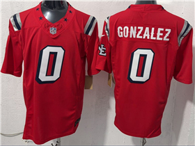 New England Patriots #0 Christian Gonzalez Red Special Vapor F.U.S.E. Limited Jersey