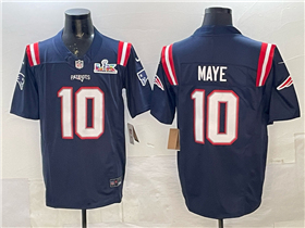 New England Patriots #10 Drake Maye Navy Super Bowl LX Limited Jersey