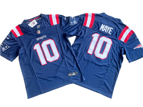 New England Patriots #10 Drake Maye Navy Vapor F.U.S.E. Limited Jersey