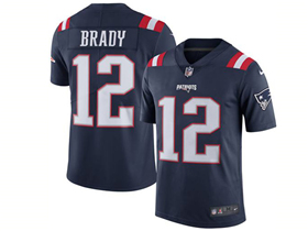 New England Patriots #12 Tom Brady Youth Navy Vapor Limited Jersey