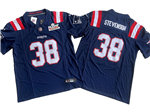 New England Patriots #38 Rhamondre Stevenson Navy Super Bowl LX Limited Jersey