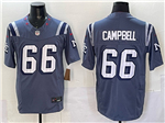 New England Patriots #66 Will Campbell Storm Blue Rivalries Vapor F.U.S.E. Limited Jersey