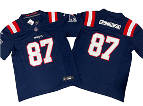 New England Patriots #87 Rob Gronkowski Navy Vapor F.U.S.E. Limited Jersey