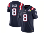 New England Patriots #8 Stefon Diggs Navy Super Bowl LX Limited Jersey