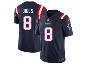 New England Patriots #8 Stefon Diggs Navy Vapor F.U.S.E. Limited Jersey