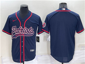 New England Patriots Navy Baseball Cool Base Team Jersey