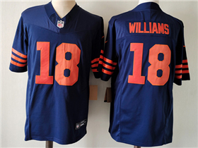 Chicago Bears #18 Caleb Williams Alternate Blue Vapor F.U.S.E. Limited Jersey