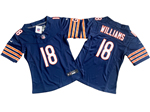 Chicago Bears #18 Caleb Williams Women's Blue Vapor F.U.S.E. Limited Jersey