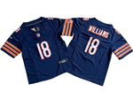 Chicago Bears #18 Caleb Williams Youth Blue Vapor F.U.S.E. Limited Jersey