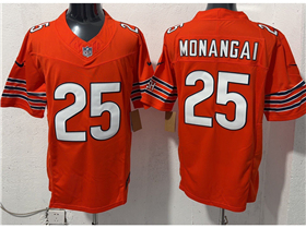 Chicago Bears #25 Kyle Monangai Orange Vapor F.U.S.E. Limited Jersey