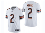 Chicago Bears #2 D.J. Moore White Vapor Limited Jersey