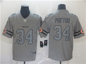 Chicago Bears #34 Walter Payton Gray Gridiron Gray Limited Jersey