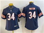 Chicago Bears #34 Walter Payton Women's Blue Vapor Limited Jersey