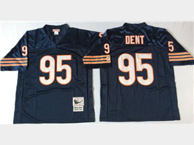 Chicago Bears #95 Richard Dent Throwback Navy Blue Jersey